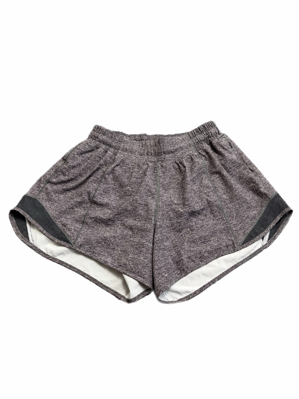 Lululemon Hotty Hot Short *Long 4" (Heather Lux Multi Black) Size 4